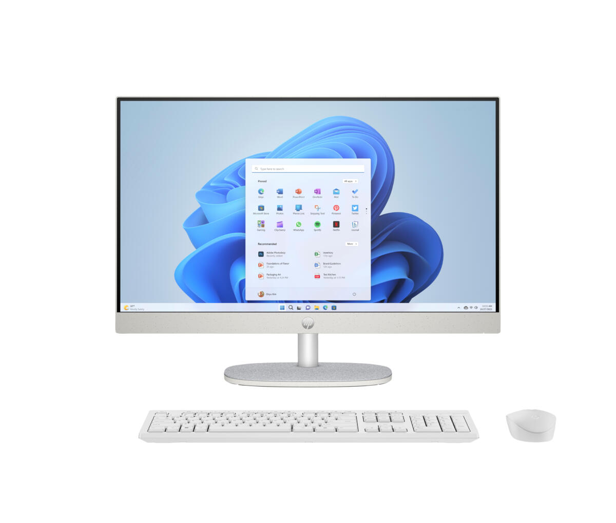 HP 24-CR00130 ALL-IN-ONE Core™ i3-N300 256GB SSD 8GB 23.8" (1920x1080) TOUCHSCREEN WIN11 SHELL WHITE