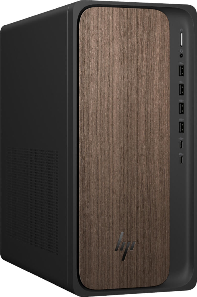 HP OmniDesk M03-0057 TOWER Core™ Ultra 7 265 1TB SSD 32GB WIN11 Keyboard Mouse DARK WOOD / BLACK - Image 2