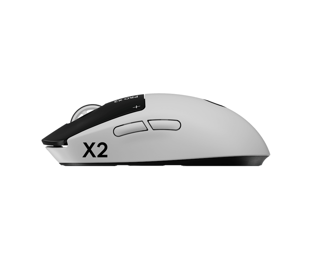Logitech PRO X2 SUPERSTRIKE LIGHTSPEED Lightweight Wireless Gaming Mouse with Customizable Click Haptics for PC/Mac/Laptop Wireless White - Image 4