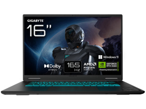 Gigabyte ‎GAMING A16 AMD Ryzen™ 7 260 1TB SSD 16GB 16" (1920x1200) 165Hz WIN11 NVIDIA® RTX 5060 8192MB BLACK STEEL Backlit Keyboard