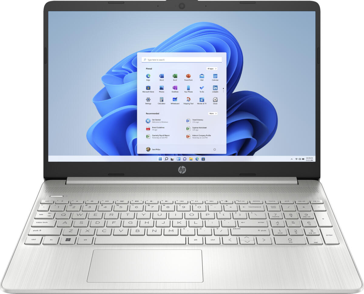 HP 15-DY5113 Core™ i3-1215U 128GB SSD 8GB 15.6" (1366x768) TOUCHSCREEN WIN11 NATURAL SILVER SUPPLIER WARRANTY RE-IMAGED