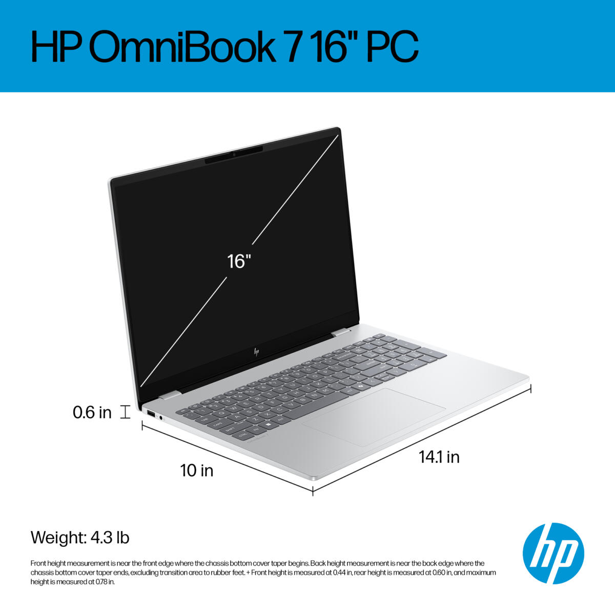 HP OmniBook 7 16-AZ0595 Core™ 9 270H 1TB SSD 32GB 16" WUXGA (1920x1200) TOUCHSCREEN OLED WIN11 IR Webcam GLACIER SILVER Backlit Keyboard - Image 6