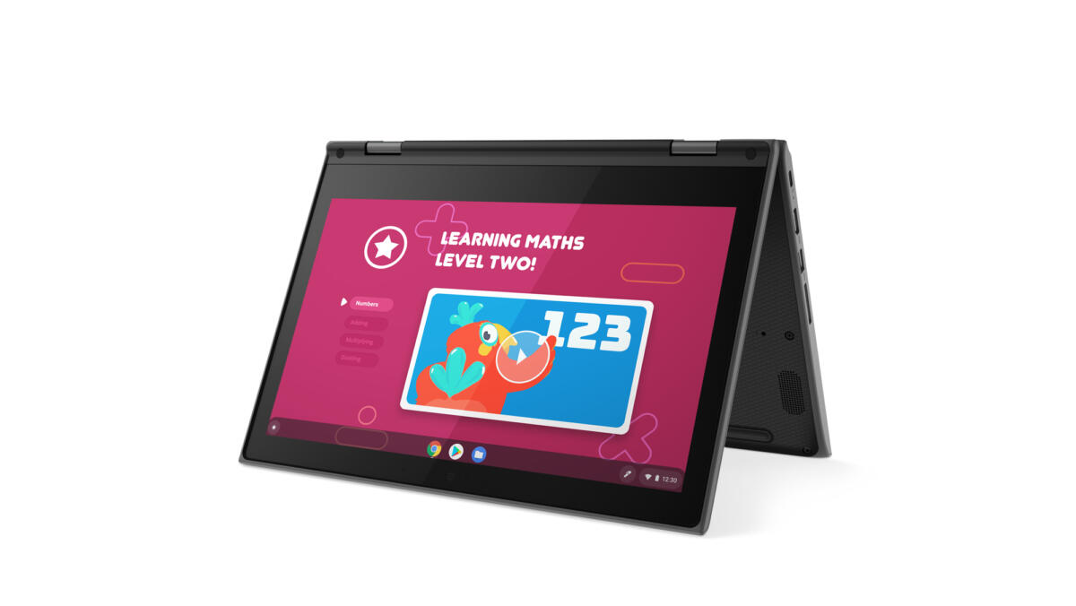 Lenovo Chromebook 300e 2-IN-1 Celeron® Quad-Core N4020 32GB eMMC 4GB 11.6" (1366x768) IPS TOUCHSCREEN CHROME OS BLACK - Image 3