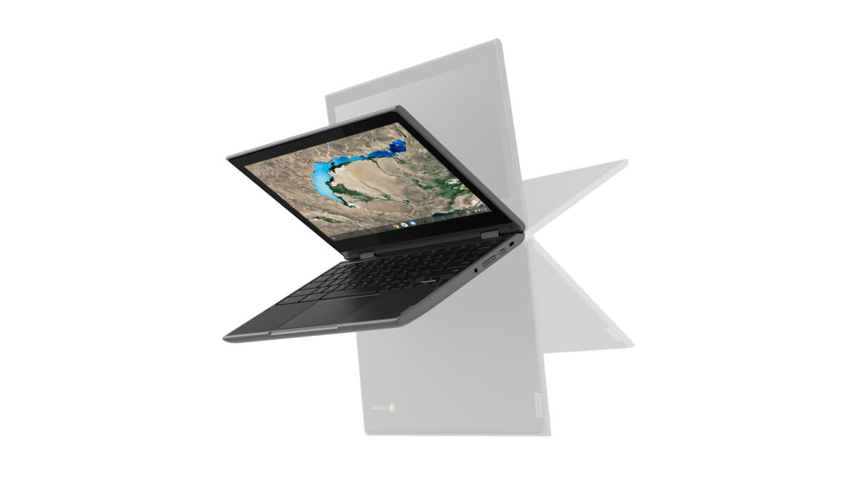 Lenovo Chromebook 300e 2-IN-1 Celeron® Quad-Core N4020 32GB eMMC 4GB 11.6" (1366x768) IPS TOUCHSCREEN CHROME OS BLACK - Image 2
