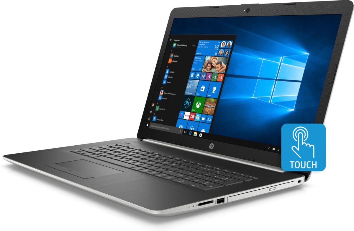 HP 17-BY1953 Core™ i5-8265U 256GB SSD 8GB 17.3" (1600x900) TOUCHSCREEN WIN11 NATURAL SILVER SUPPLIER WARRANTY RE-IMAGED - Image 2