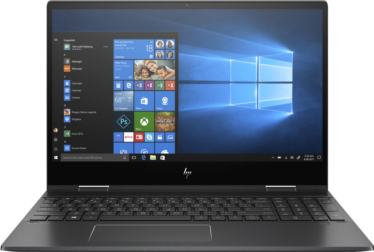 HP ENVY x360 15-DS1063 Ryzen™ 5 4500U 512GB SSD 8GB 15.6" (1920x1080) TOUCHSCREEN IPS WIN11 NIGHTFALL BLACK Backlit Keyboard
