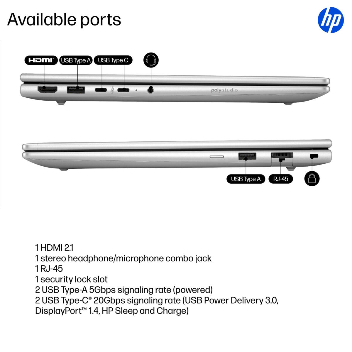 HP ProBook 4 G1 Core™ i5-1334U 512GB SSD 16GB 14" (1920x1200) WIN11 Pro PIKE SILVER - Image 5
