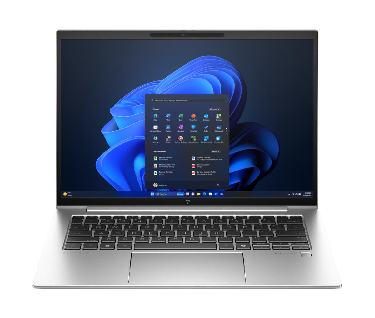 HP EliteBook 845 G11 AMD Ryzen™ 7 8840U 512GB SSD 32GB 14" WUXGA (1920x1200) WIN11 Pro SILVER 0.35" thin, 3.12 lbs. US Sales Only