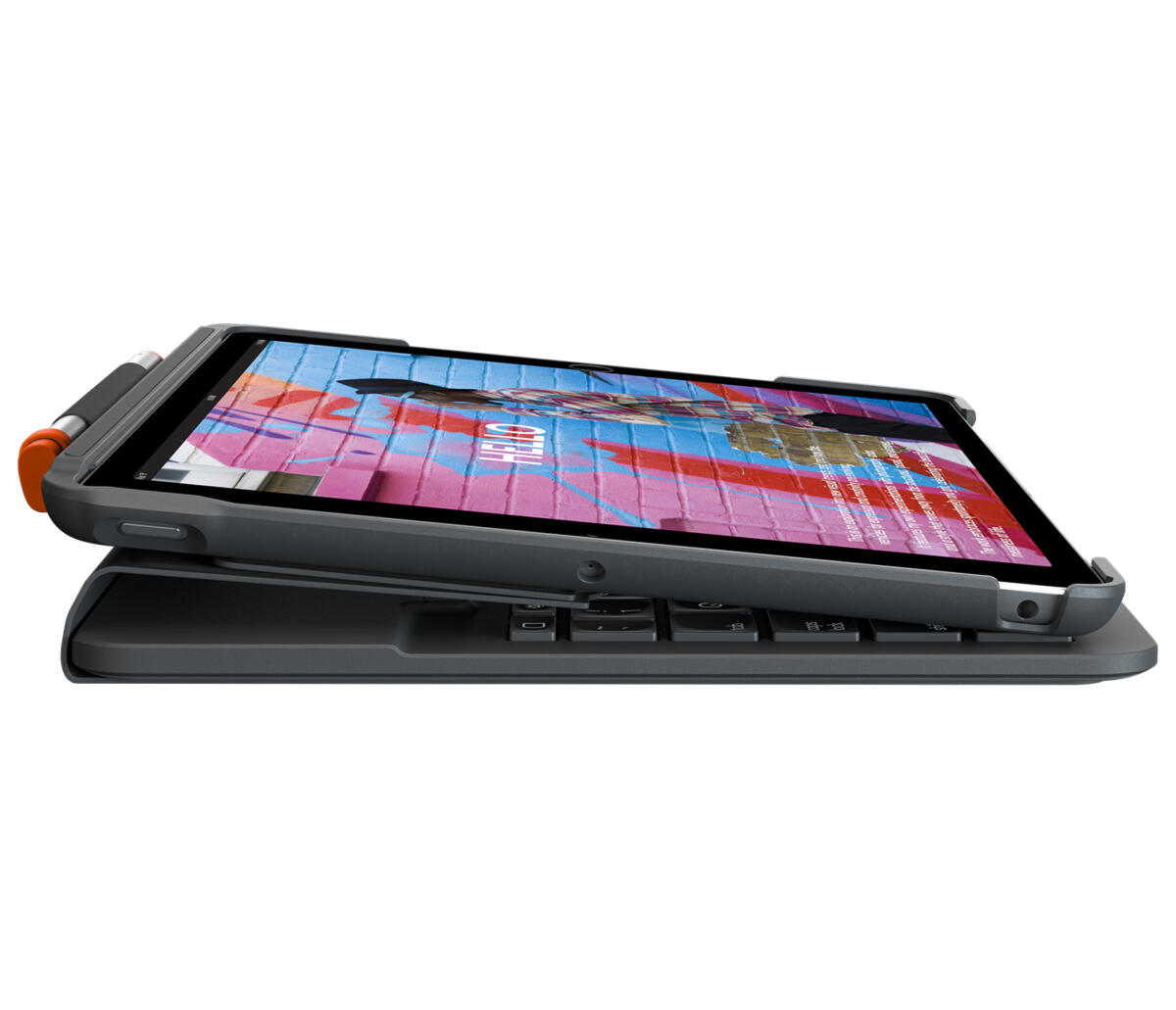 Logitech Slim Folio Protective Bluetooth Keyboard Case for 10.2" iPad 9th Gen (Graphite)