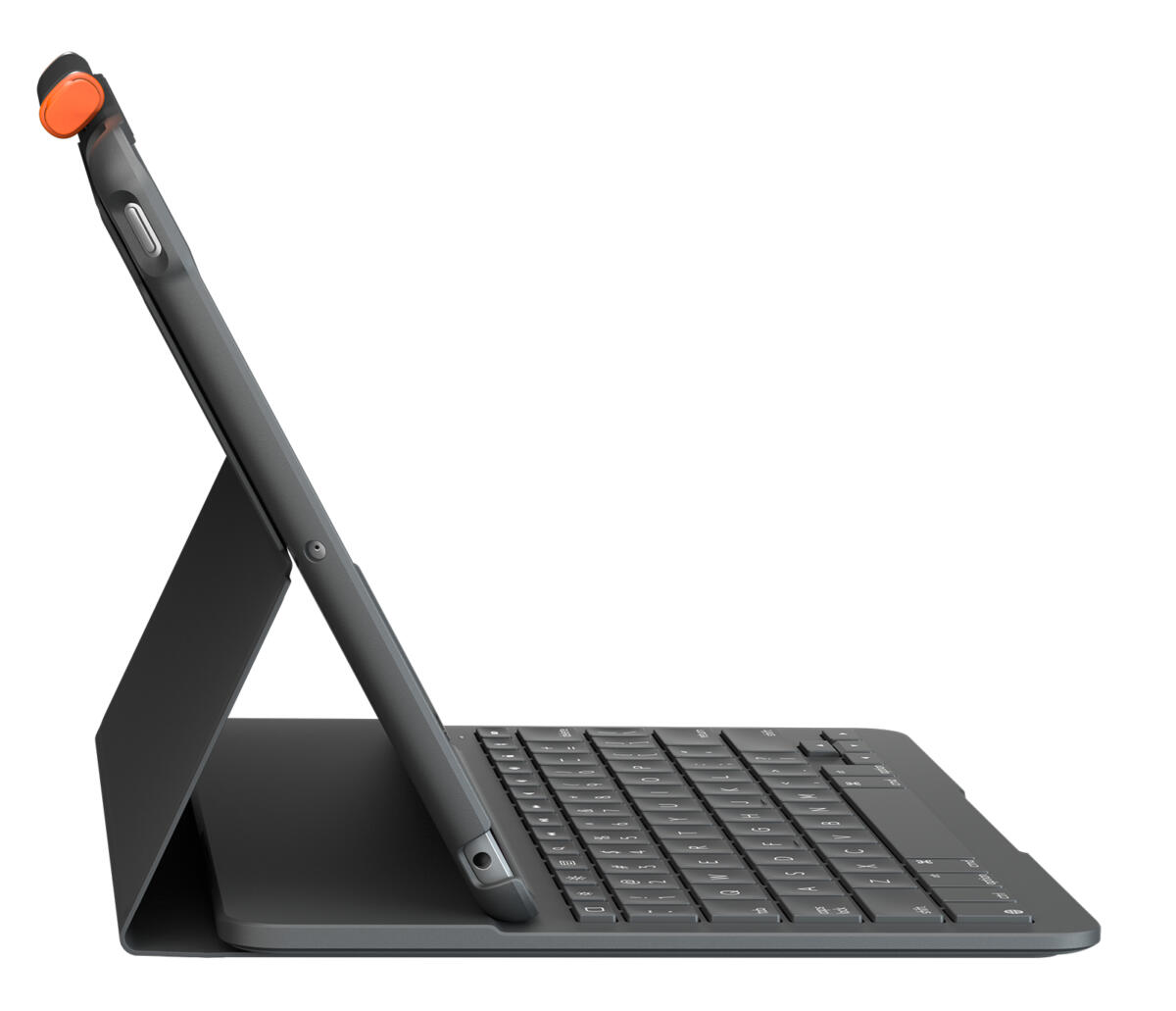 Logitech Slim Folio Protective Bluetooth Keyboard Case for 10.2" iPad 9th Gen (Graphite) - Image 4