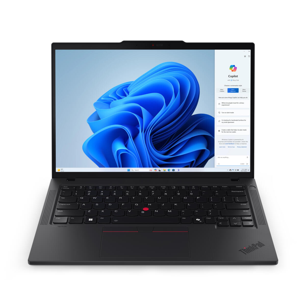 Lenovo ThinkPad T14 Gen 5 Ryzen™ 7 PRO 8840U 512GB SSD 16GB 14" WUXGA (1920x1200) IPS WIN11 Pro IR Webcam BLACK Backlit Keyboard FP Reader