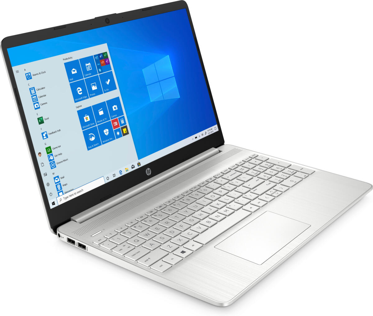 HP 15-DY1032 Core™ i3-1005G1 128GB SSD 8GB 15.6" (1366x768) TOUCHSCREEN WIN11 NATURAL SILVER SUPPLIER WARRANTY RE-IMAGED - Image 3