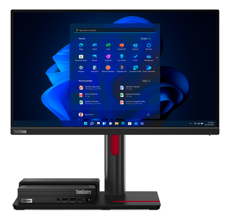 Lenovo ThinkCentre TIO Flex 22i 21.5" (1920x1080) 4ms BLACK Monitor