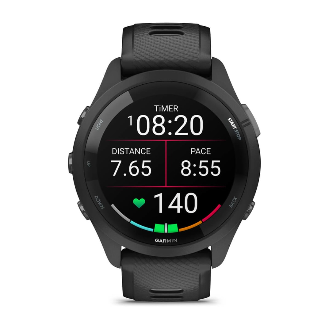 Garmin Forerunner 265 GPS Smartwatch 46 mm Fiber-Reinforced polymer BLACK - Image 2