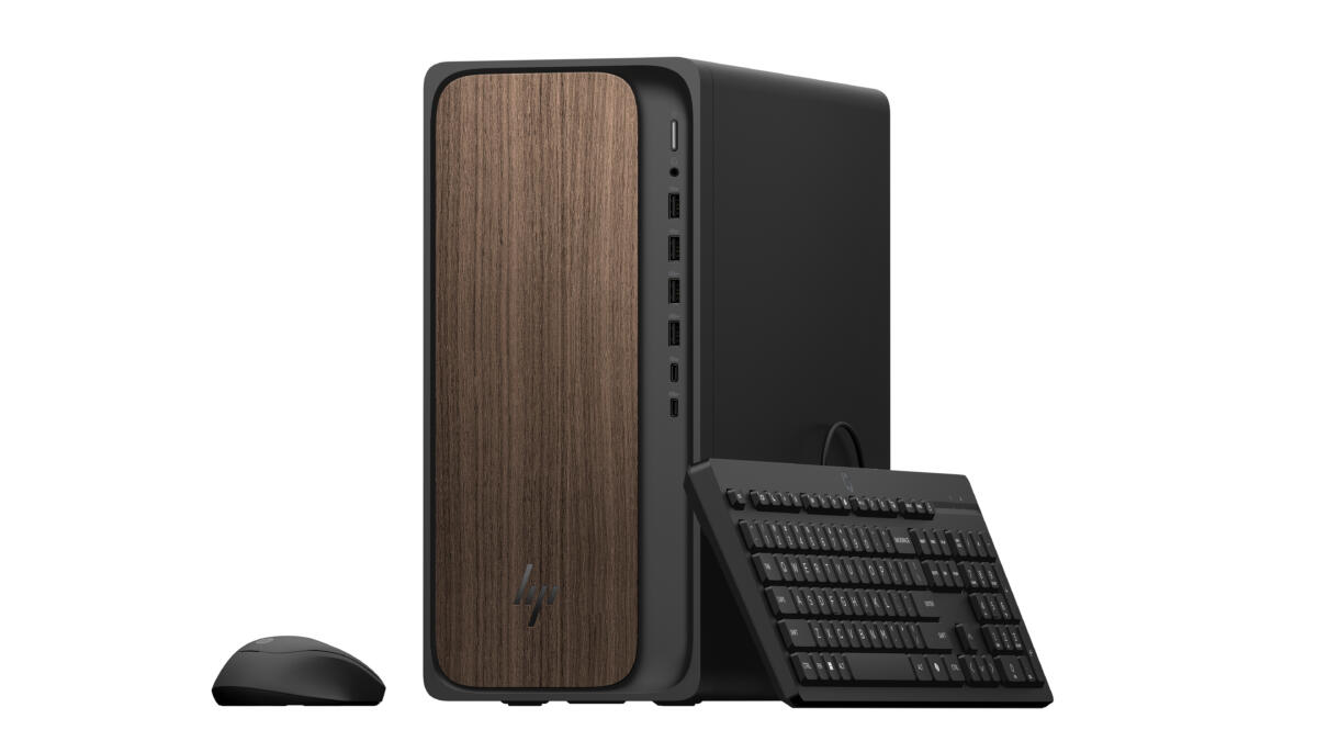 HP OmniDesk M03-0057 TOWER Core™ Ultra 7 265 1TB SSD 32GB WIN11 Keyboard Mouse DARK WOOD / BLACK - Image 6