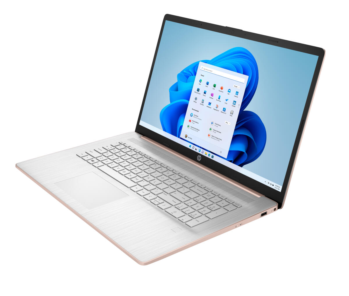 HP 17-CN0514 Celeron N4500 256GB SSD 4GB 17.3" (1600x900) WIN11 FPR ROSE GOLD - Image 7