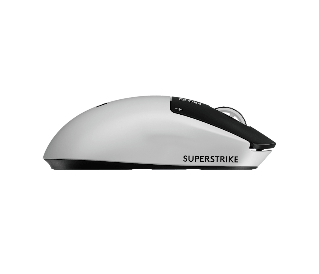 Logitech PRO X2 SUPERSTRIKE LIGHTSPEED Lightweight Wireless Gaming Mouse with Customizable Click Haptics for PC/Mac/Laptop Wireless White - Image 5