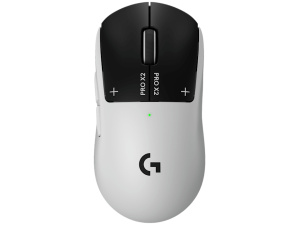 Logitech PRO X2 SUPERSTRIKE LIGHTSPEED Lightweight Wireless Gaming Mouse with Customizable Click Haptics for PC/Mac/Laptop Wireless White