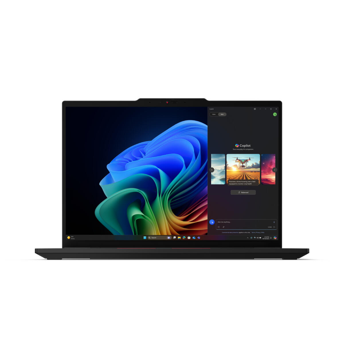 Lenovo ThinkPad T14s Gen 6 Copilot+ Ryzen™ AI 7 PRO 350 512GB SSD 16GB 14" WUXGA (1920x1200) IPS WIN11 Pro IR Webcam BLACK Backlit Keyboard FP Reader - Image 2