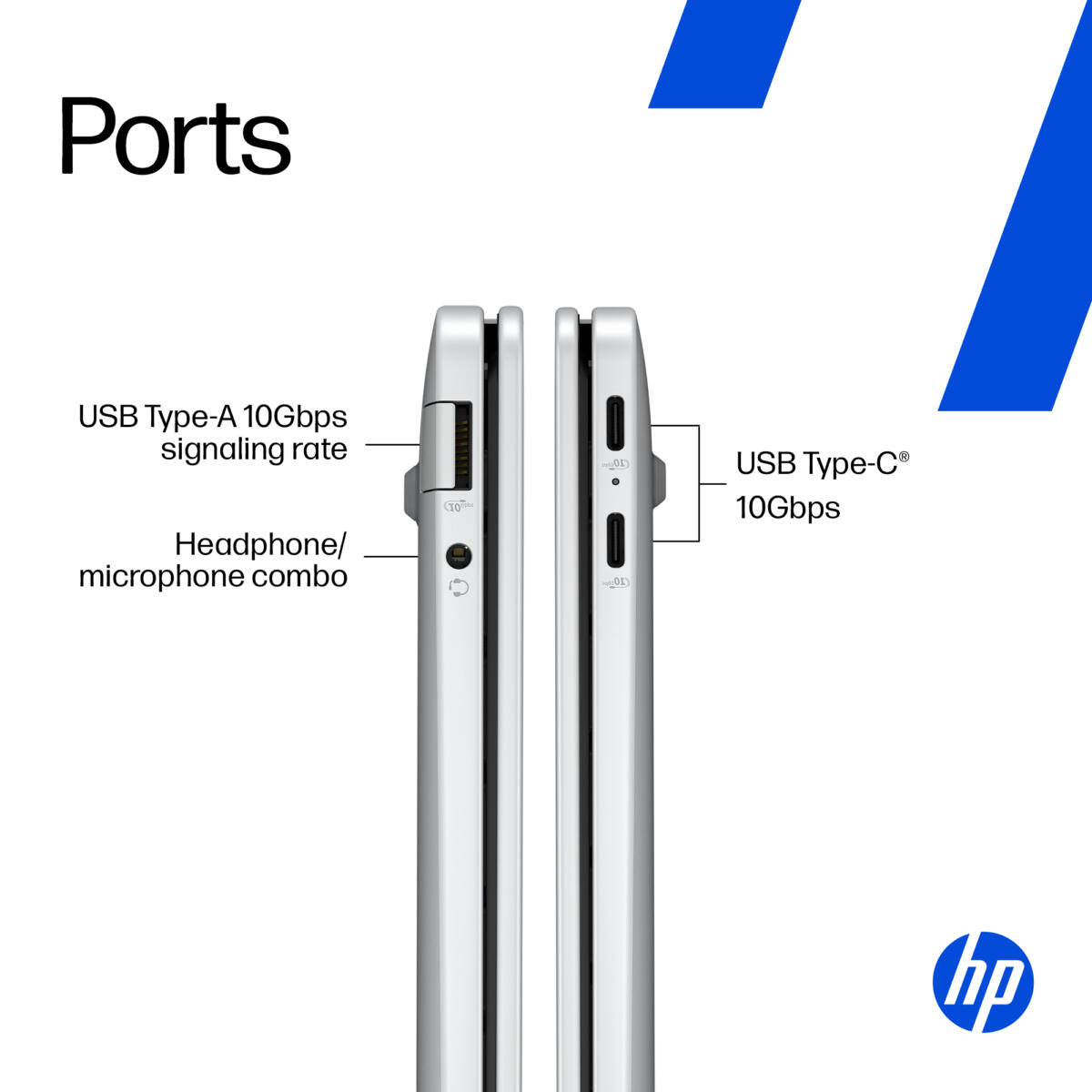 HP OmniBook 5 NGAI 14-HE0007 Snapdragon® X1-26-100 2562GB SSD 16GB 14" (1920x1200) OLED WIN11 GLACIER SILVER Backlit Keyboard US Sales Only - Image 4