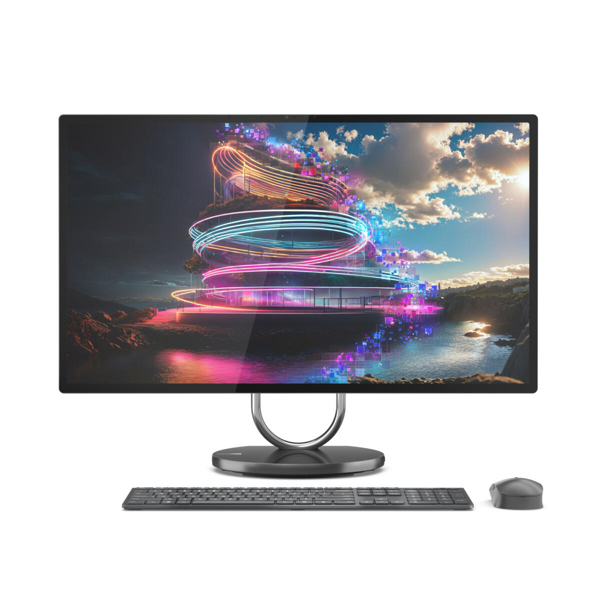 Lenovo YOGA 32ILL10 ALL-IN-ONE Core™ Ultra 7 258V 1TB SSD 32GB 31.5" (3840x2160) WIN11 Pro NVIDIA® RTX 4050 6144MB Wireless Keyboard & Mouse GRAY