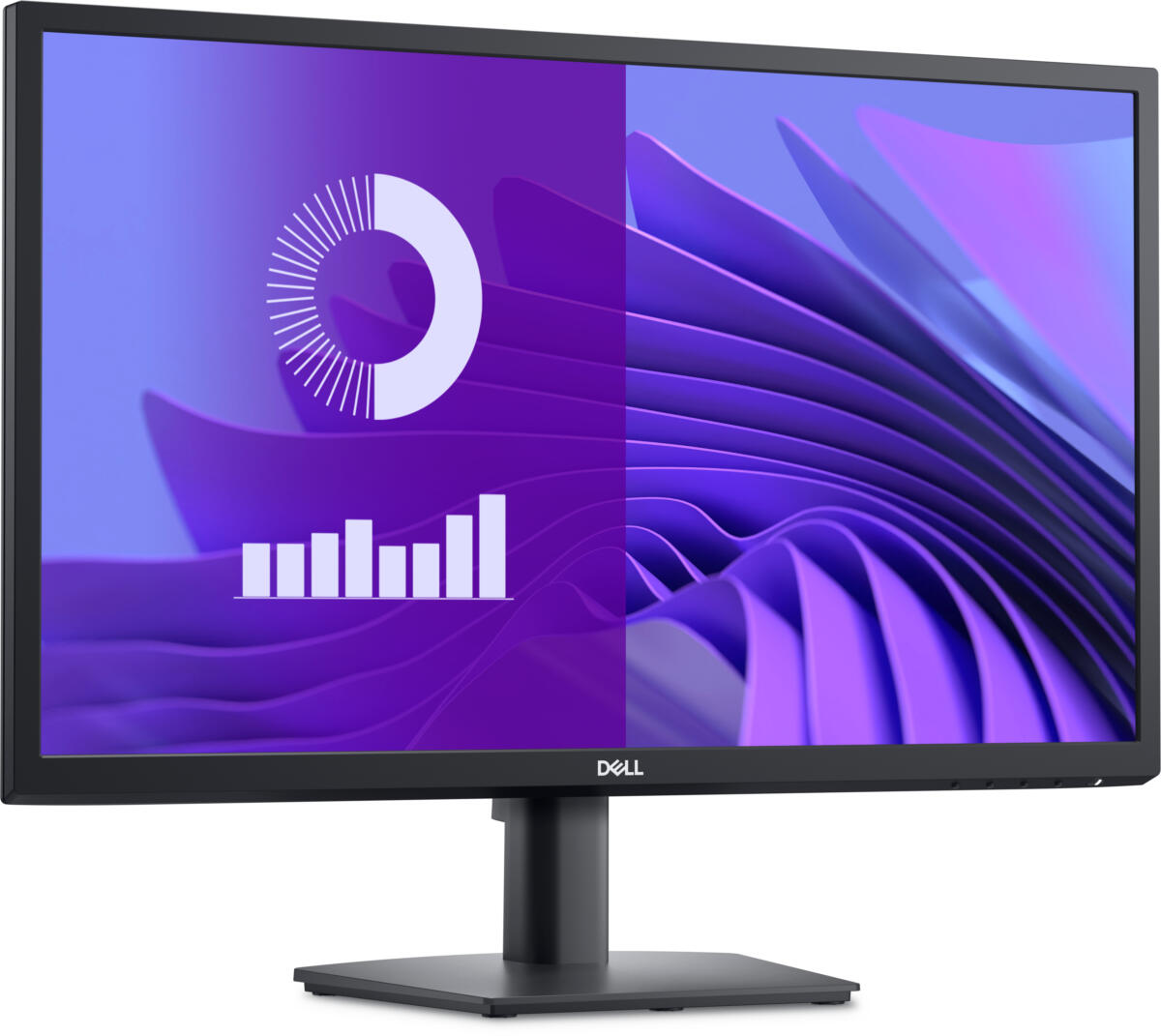 Dell E2425H 23.8" (1920x1080) 75Hz 5ms 250 cd/m² 3000:1 DP VGA LCD Adjustable Stand Monitor BLACK - Image 2