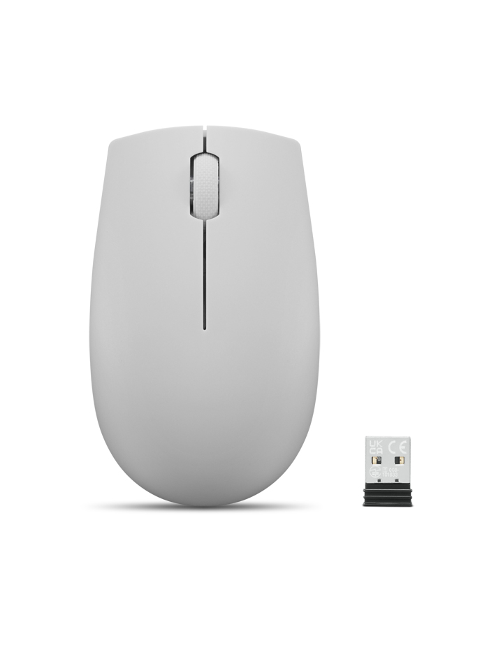 Lenovo 300 Wireless Compact Mouse w/Battery ARCTIC GRAY