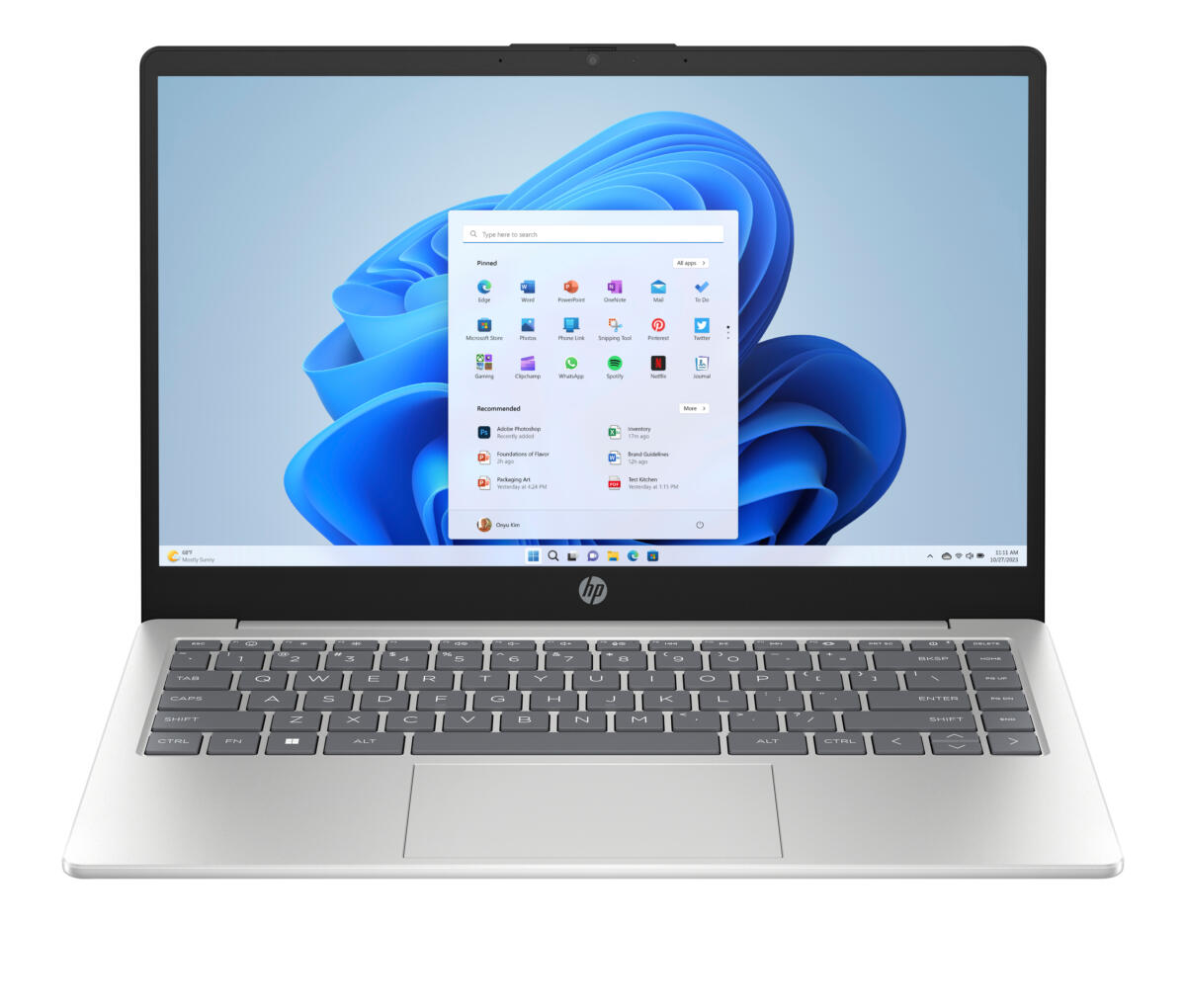 HP 14-EM0111 Athlon™ Silver 7120U 256GB SSD 4GB 14" (1366x768) WIN11 NATURAL SILVER