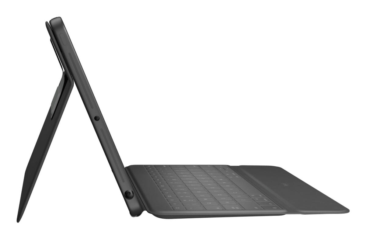 Logitech Rugged Folio - iPad (7th, 8th & 9th Generation) Protective Keyboard Case with Smart Connector and Durable Spill-Proof Keyboard Black - Image 3
