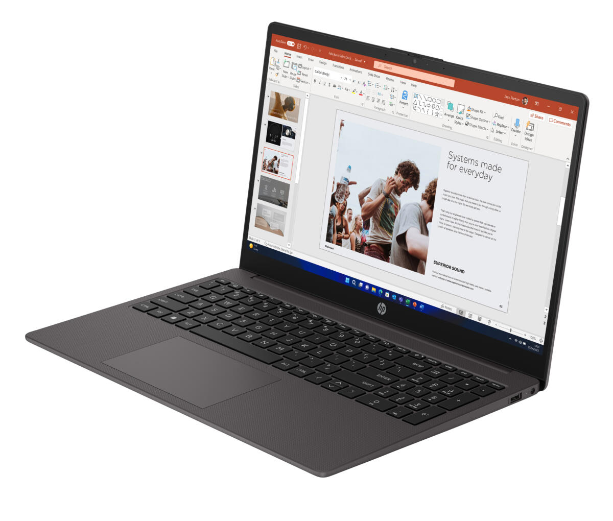 HP 255 G10 Ryzen 3 7330U 256GB SSD 4GB 15.6" (1920x1080) FreeDOS BLACK - Image 4