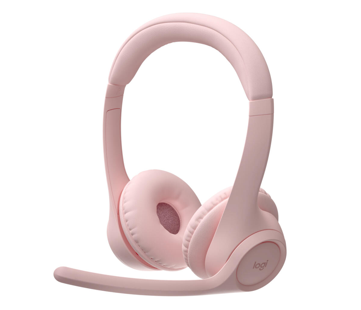 Logitech Zone 300 Wireless Bluetooth Headset with Noise-Canceling Microphone, Compatible with Windows, Mac, Chrome, Linux, iOS, iPadOS, Android – Rose - Image 4