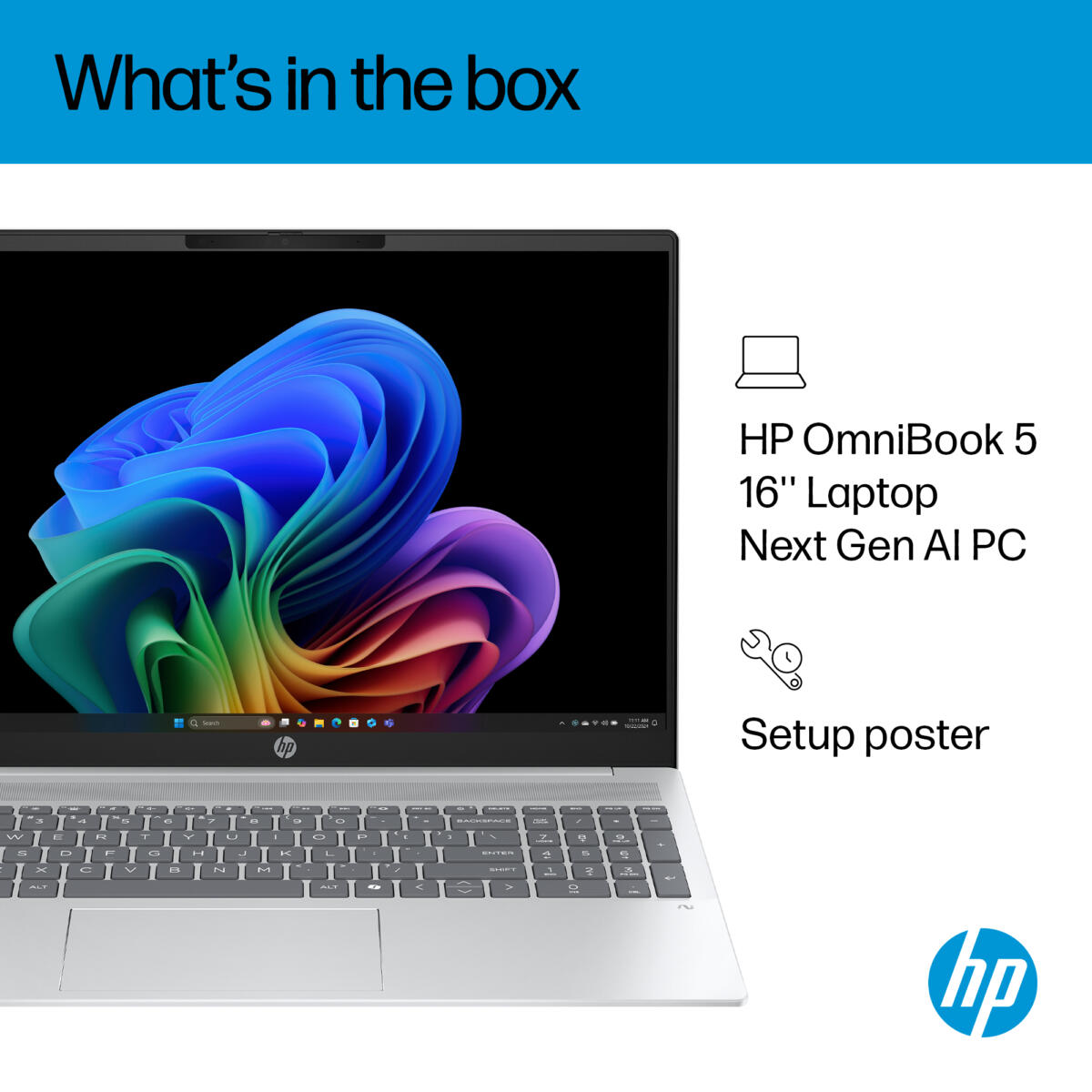 HP OmniBook 5 Core™ 16-AG1173 Ryzen™ AI 7 350 1TB SSD 16GB 16" WUXGA (1920x1200) TOUCHSCREEN IPS WIN11 IR Webcam SILVER Backlit Keyboard - Image 7