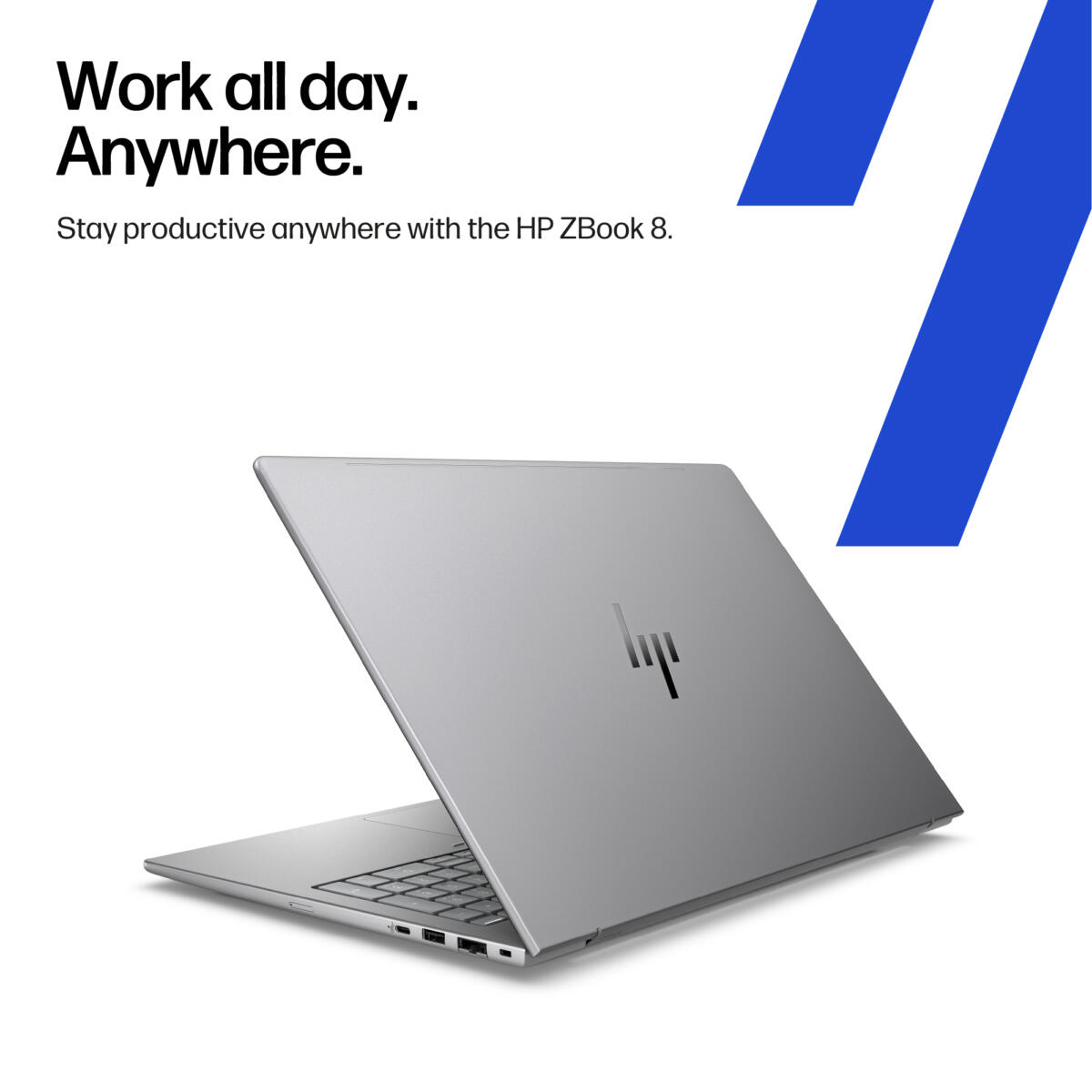 HP ZBook 8 G1i MOBILE WORKSTATION Core™ Ultra 7 - 255H 1TB SSD 32GB 16" WUXGA (1920x1200) IPS WIN11 Pro IR AI Webcam NVIDIA® RTX 500 Ada 4096MB METEOR SILVER Backlit Keyboard FP Reader - Image 5