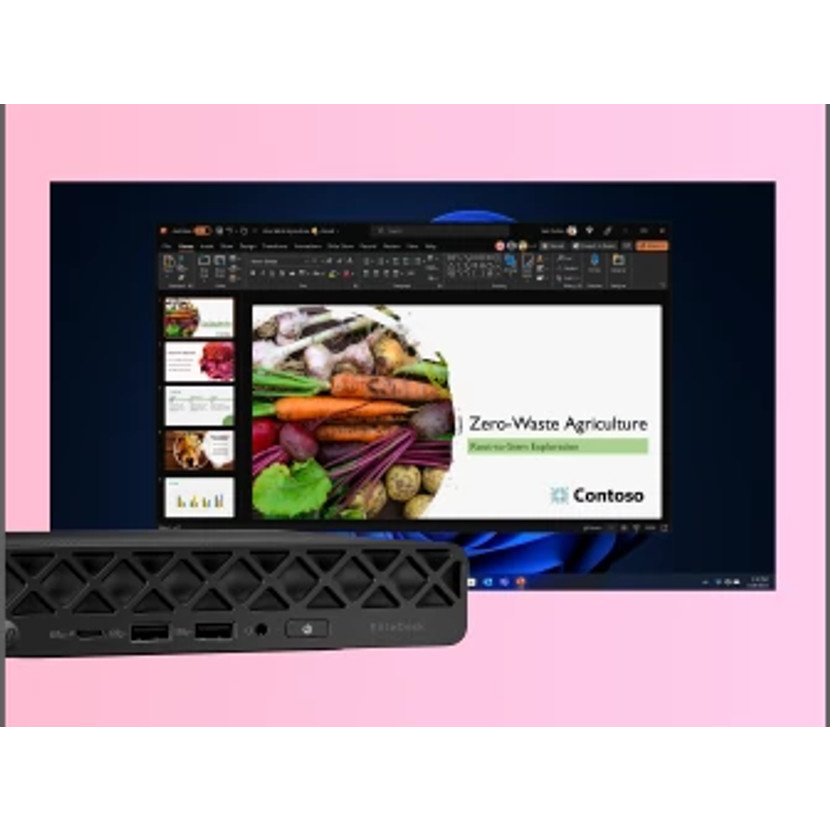 HP EliteDesk 8 MINI G1i Core™ Ultra 9 285T 1TB SSD 64GB WIN11 Pro Keyboard Mouse BLACK - Image 4