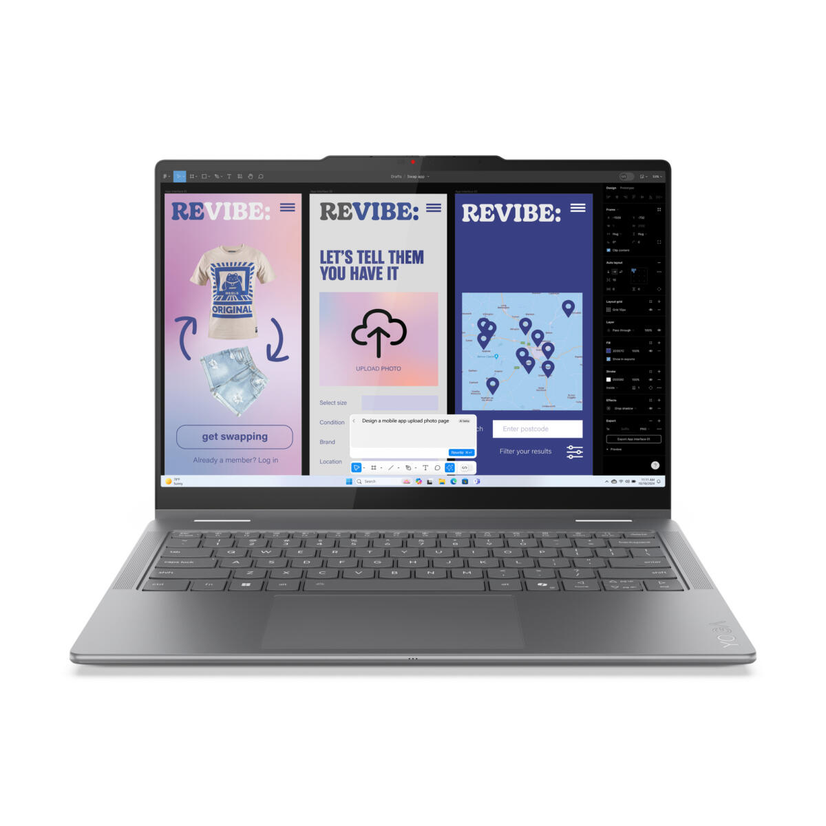 Lenovo YOGA 7i 2-IN-1 Copilot+ PC Core™ Ultra 7 256V 1TB SSD 16GB 14" (1920 x 1200) TOUCHSCREEN WIN11 LUNA GREY Backlit Keyboard