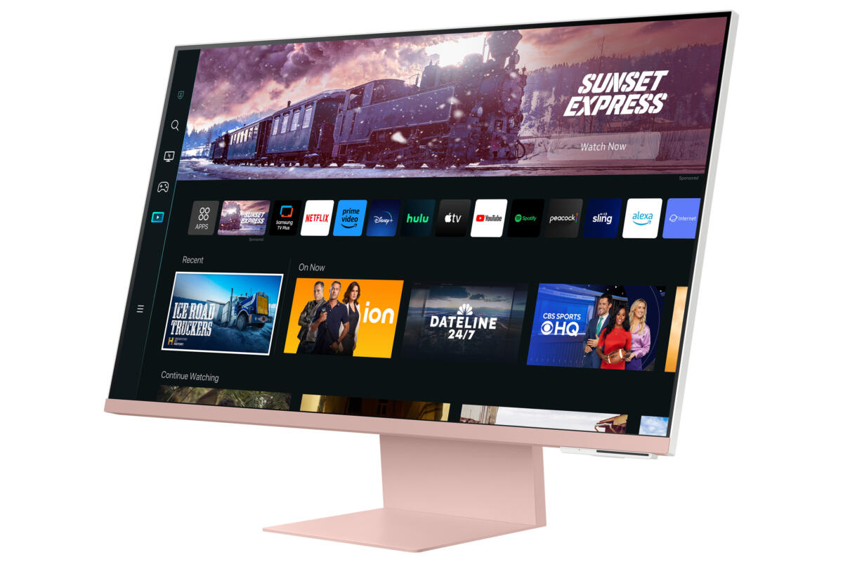 Samsung 32" M8 (3840x2160) UHD/4K Smart Monitor Pink - Image 5