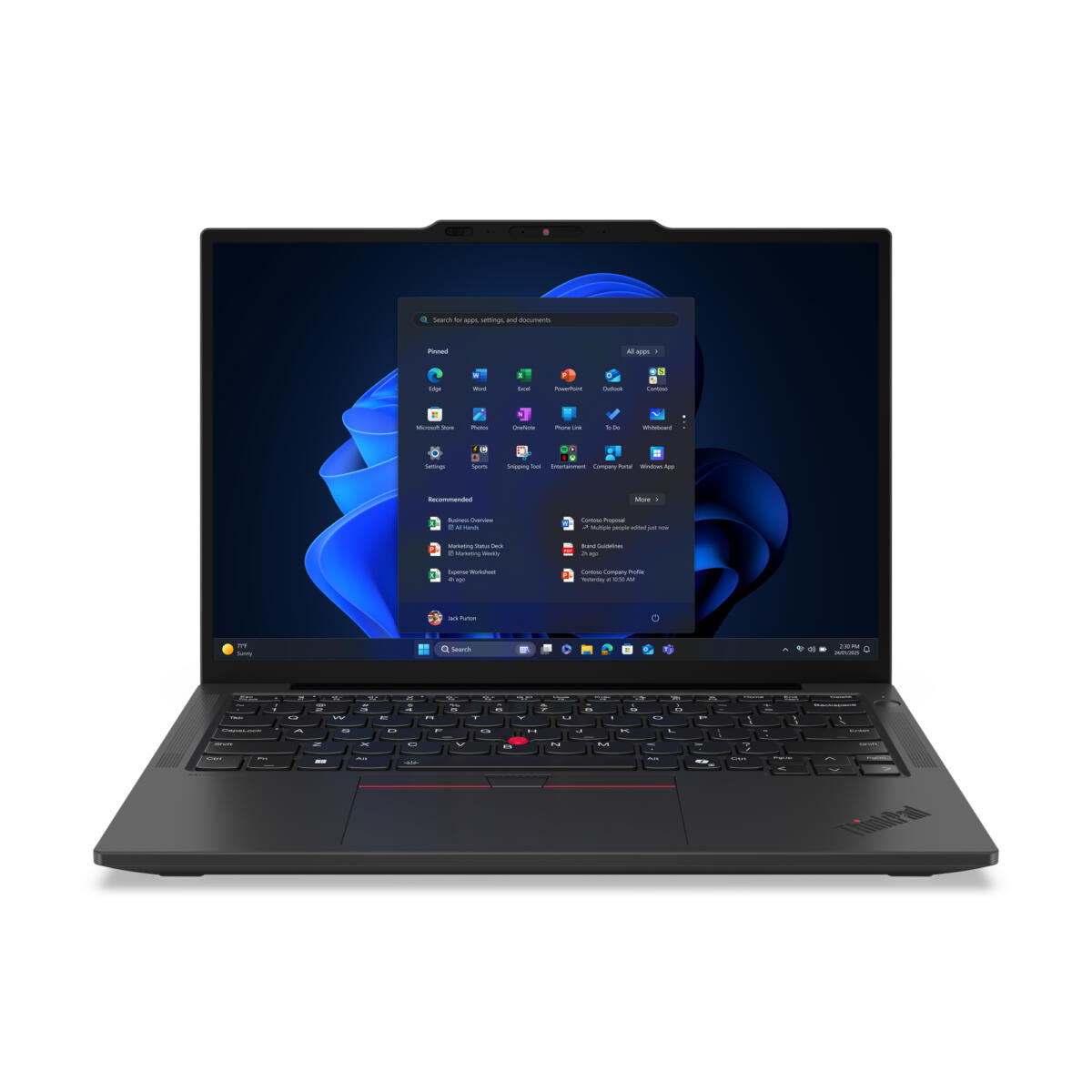 Lenovo ThinkPad X13 Gen 6 Core™ Ultra 7 255U 512GB SSD 16GB 13.3" WUXGA (1920x1200) IPS WIN11 Pro IR Webcam BLACK Backlit Keyboard FP Reader - Image 2