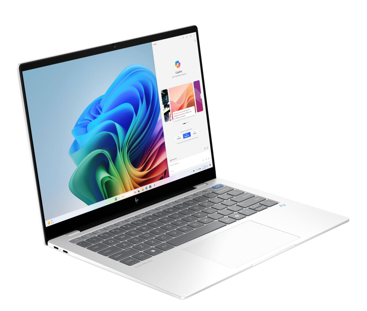 HP OmniBook X 14-FE1048 Snapdragon® X Plus X1P-42-100 1TB 16GB 14" 2K (2440x1400) TOUCHSCREEN WIN11 IR Webcam GLACIER SILVER Backlit Keyboard - Image 2