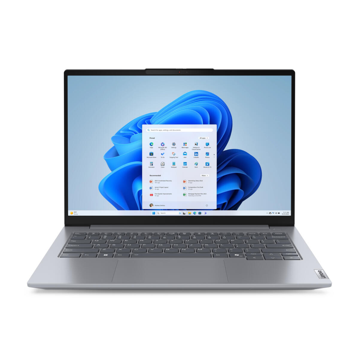 Lenovo ThinkBook 14 Gen 7 ARP Ryzen™ 5 7535HS 512GB SSD 16GB 14" WUXGA (1920x1200) IPS WIN11 Pro ARCTIC GREY Backlit Keyboard FP Reader