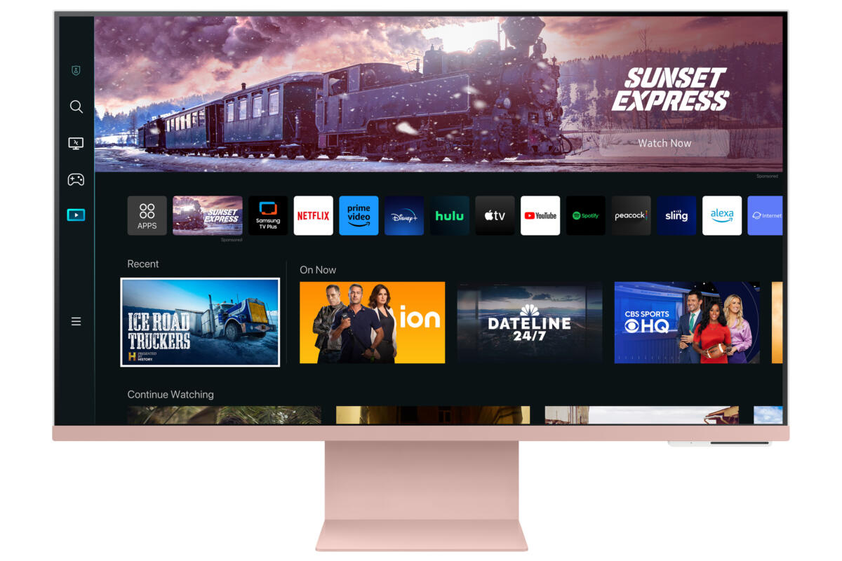 Samsung 32" M8 (3840x2160) UHD/4K Smart Monitor Pink - Image 3