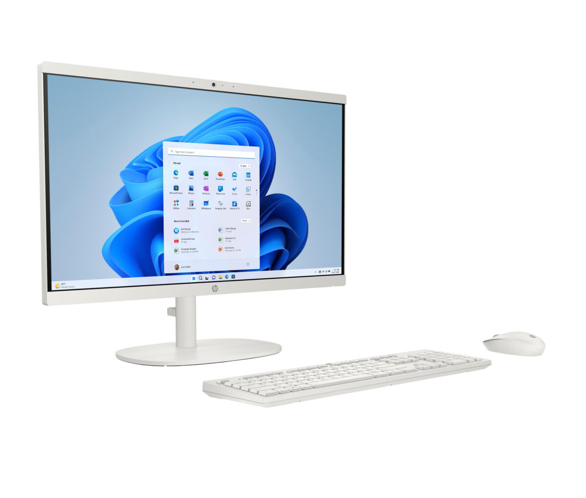 HP 22-DG0023 ALL-IN-ONE Intel® N200 128GB UFS 8GB 21.45" (1920x1080) WIN11 WHITE Keyboard Mouse