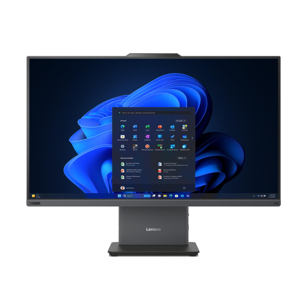 Lenovo ThinkCentre Neo 50a Gen 5 ALL-IN-ONE Core™ i7-13620H 1TB SSD 32GB 27" (1920x1080) WIN11 Pro LUNA GRAY Keyboard Mouse FRENCH